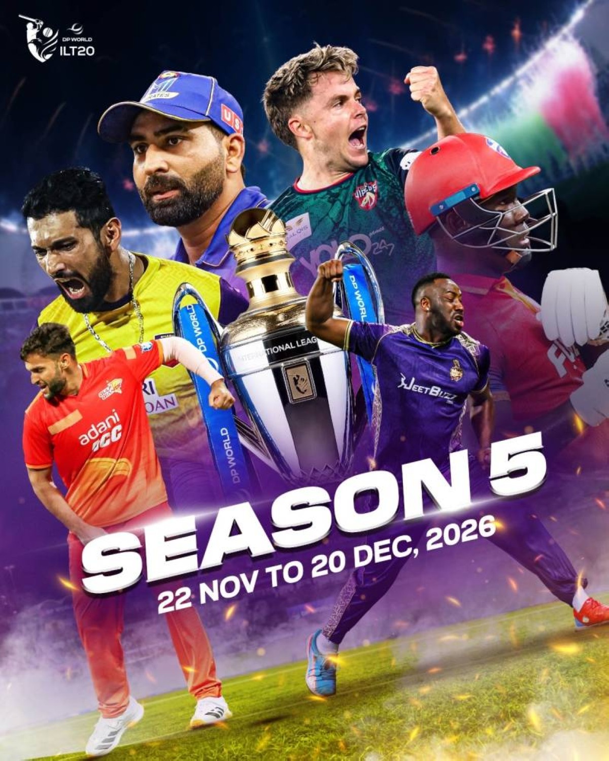 «ديزرت فايبرز» يضم 4 لاعبين إماراتيين لقائمة «دوري جويانا سوبر ليج العالمي للكريكيت»