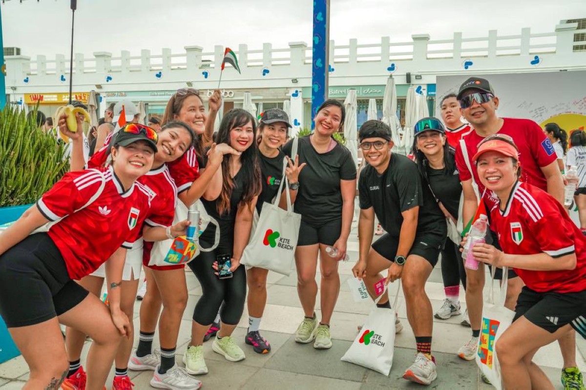 1500 مشارك في «طواف الوطن يجمعنا» بـ «كايت بيتش» دبي