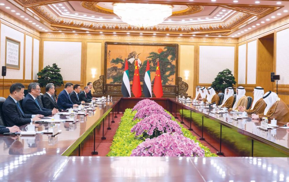 الرئيس الصيني وولي عهد أبوظبي يبحثان تعزيز الشراكة الاستراتيجية الشاملة بين البلدين