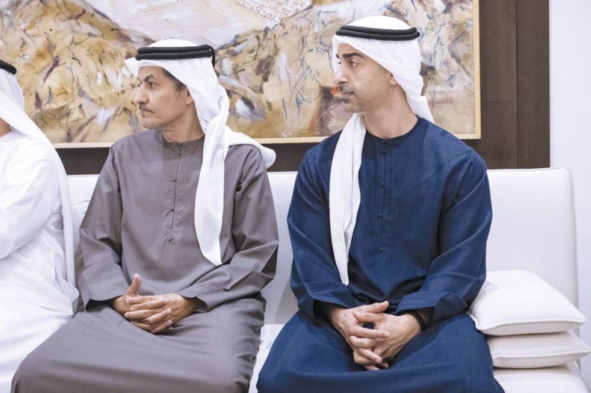 حمدان بن محمد بن زايد وعلي الشامسي
