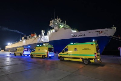 المستشفى الإماراتي العائم في العريش يستقبل 7 حالات جديدة من قطاع غزة