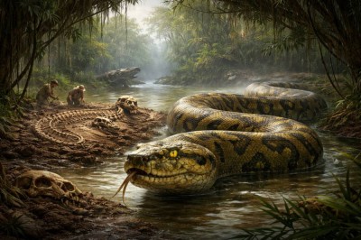 لغز محير.. أفعى الأناكوندا العملاقة تكشف سراً عمره 12 مليون سنة