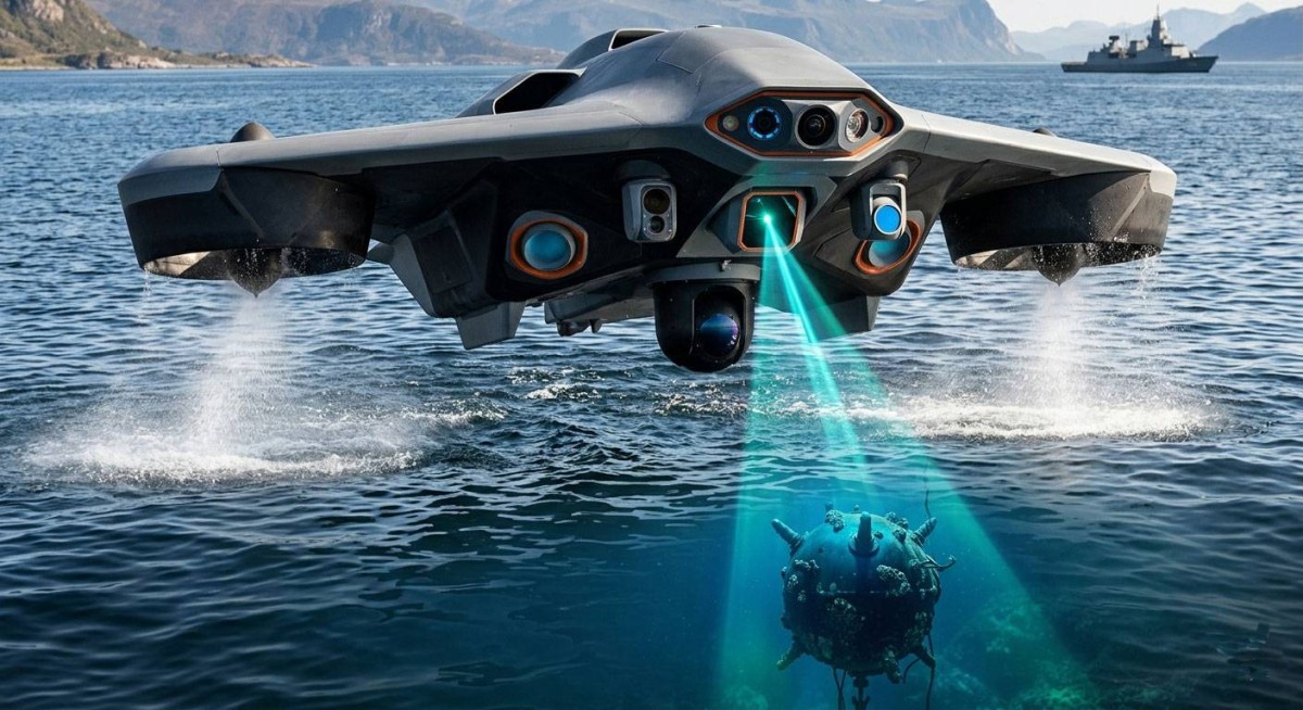 ابتكار عسكري مذهل.. طائرة مسيّرة تكشف أخطر الألغام البحرية