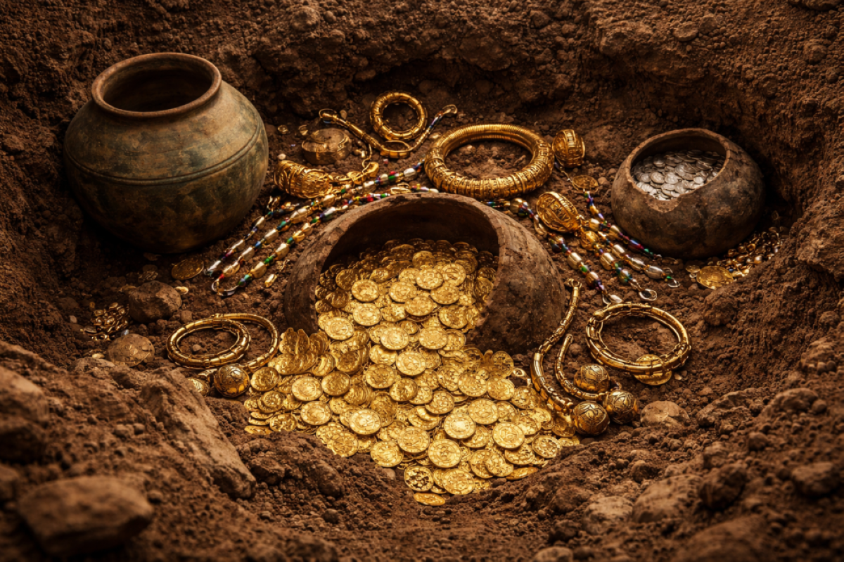 ثروة مذهلة تحت الأرض.. كنوز ذهبية تكشف أسرار حضارة قديمة