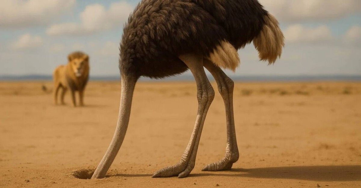 هل يدفن النعام رؤوسه في الرمال حقاً؟