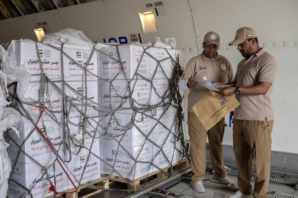 وصول طائرة إماراتية جديدة إلى العريش محمّلة بـ100 طن من المساعدات الغذائية دعماً لغزة