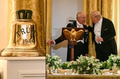 رسالة ملكية مشفّرة.. لماذا أهدى تشارلز ترامب جرس غواصة من الحرب العالمية الثانية؟