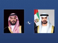 خلال اتصال مع رئيس الدولة.. ولي عهد السعودية يدين الاعتداءات الإيرانية الإرهابية على الإمارات