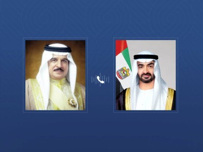 خلال اتصال مع رئيس الدولة.. ملك البحرين يدين الاعتداءات الإيرانية الإرهابية على الإمارات