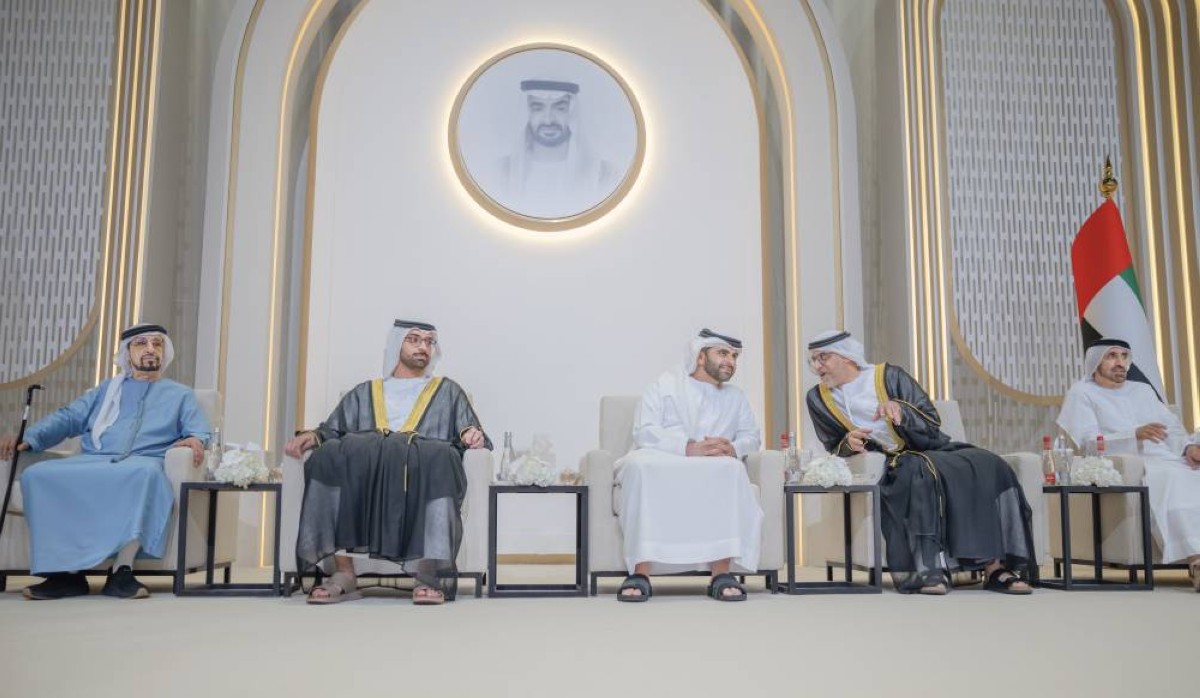 منصور بن محمد خلال حضوره حفل الاستقبال 