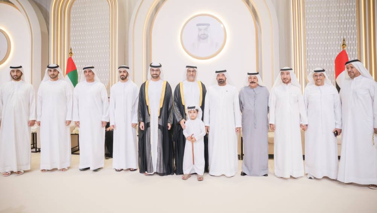 أحمد بن سعيد خلال حضوره حفل الاستقبال
