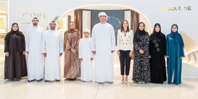 حمد وراشد بن محمد بن حمد الشرقي والحضور خلال إطلاق الكتاب