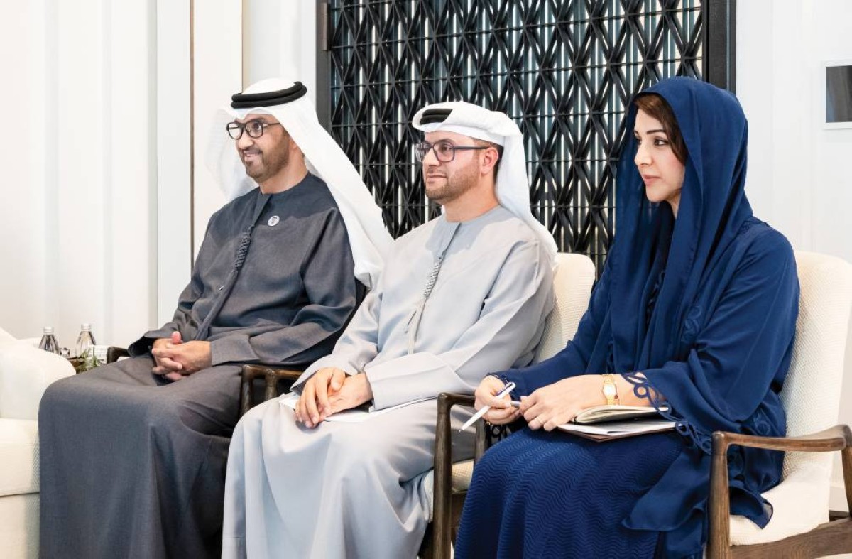 ريم الهاشمي وسلطان الجابر وأحمد المزروعي