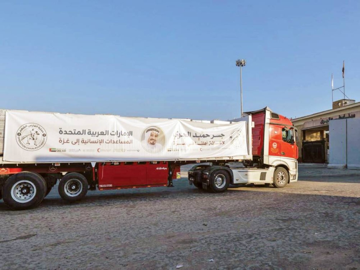 المساعدات الإماراتية خففت معاناة الأشقاء في غزة