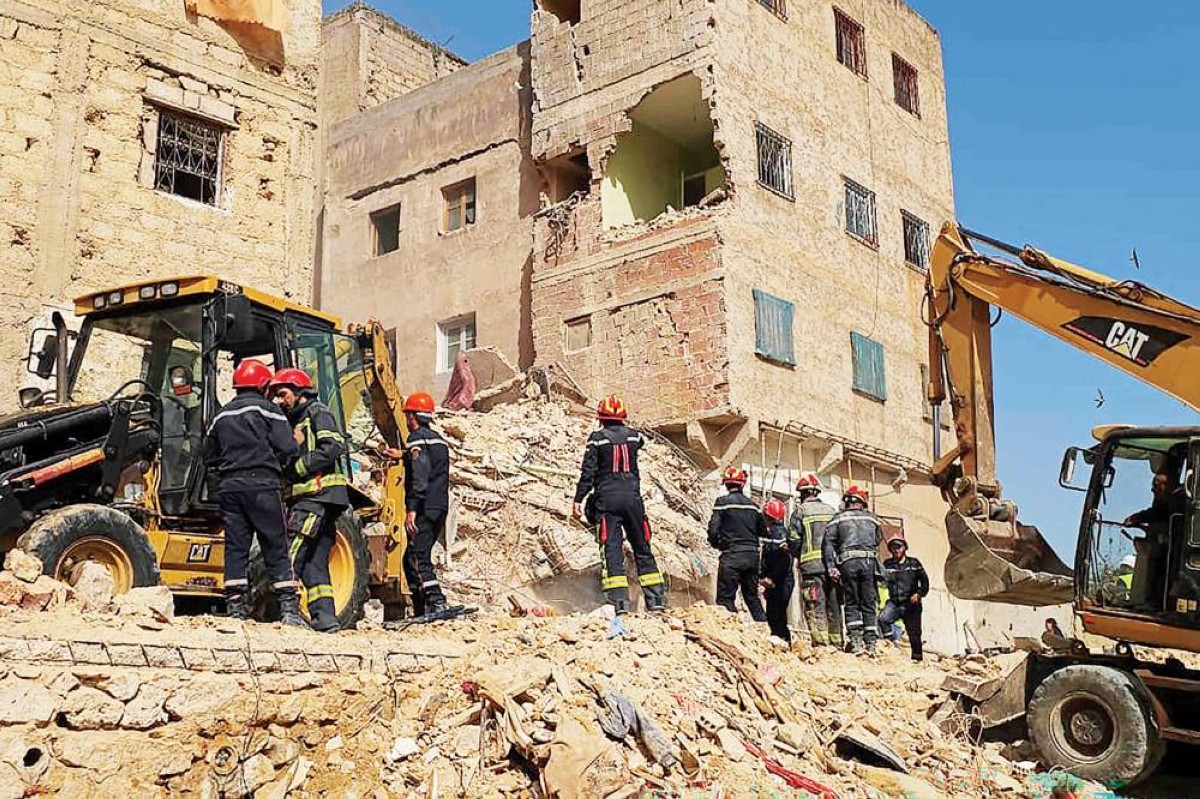 انهيار مبنى في فاس المغربية يودي بحياة 4 أشخاص