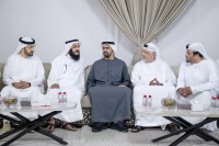 ذياب بن محمد خلال تقديمه واجب العزاء