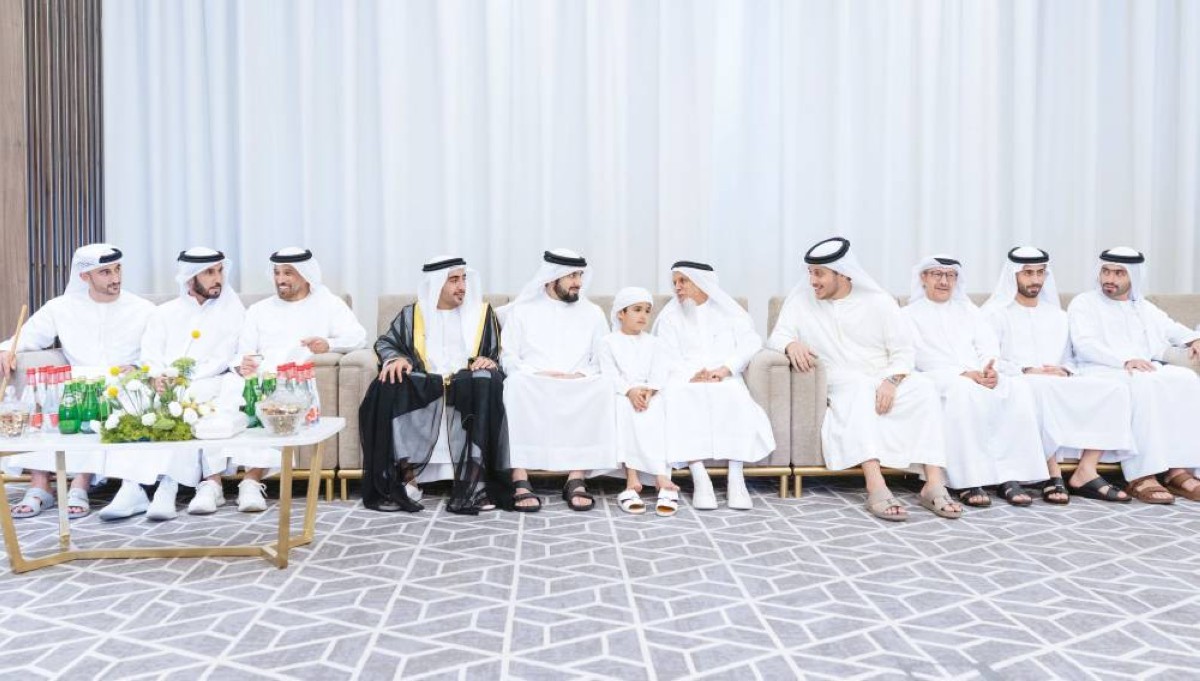  أحمد بن محمد خلال حضوره الحفل 