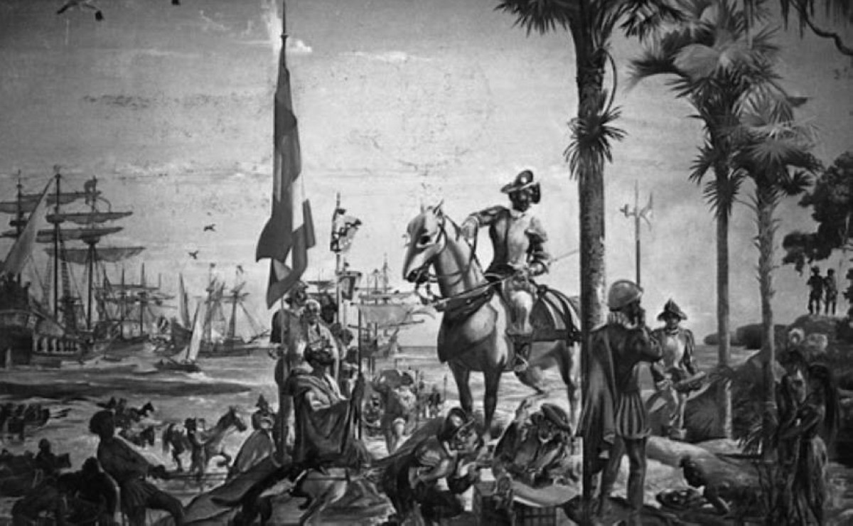 1539المكتشف الإسباني هرناندو دي سوتو يرفع علم بلاده على أرض فلوريدا الأمريكية.