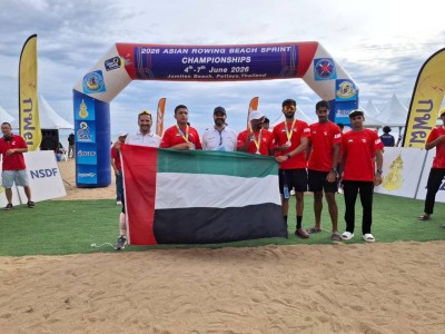 فضية وبرونزية لمنتخب التجديف في بطولة آسيا بتايلاند