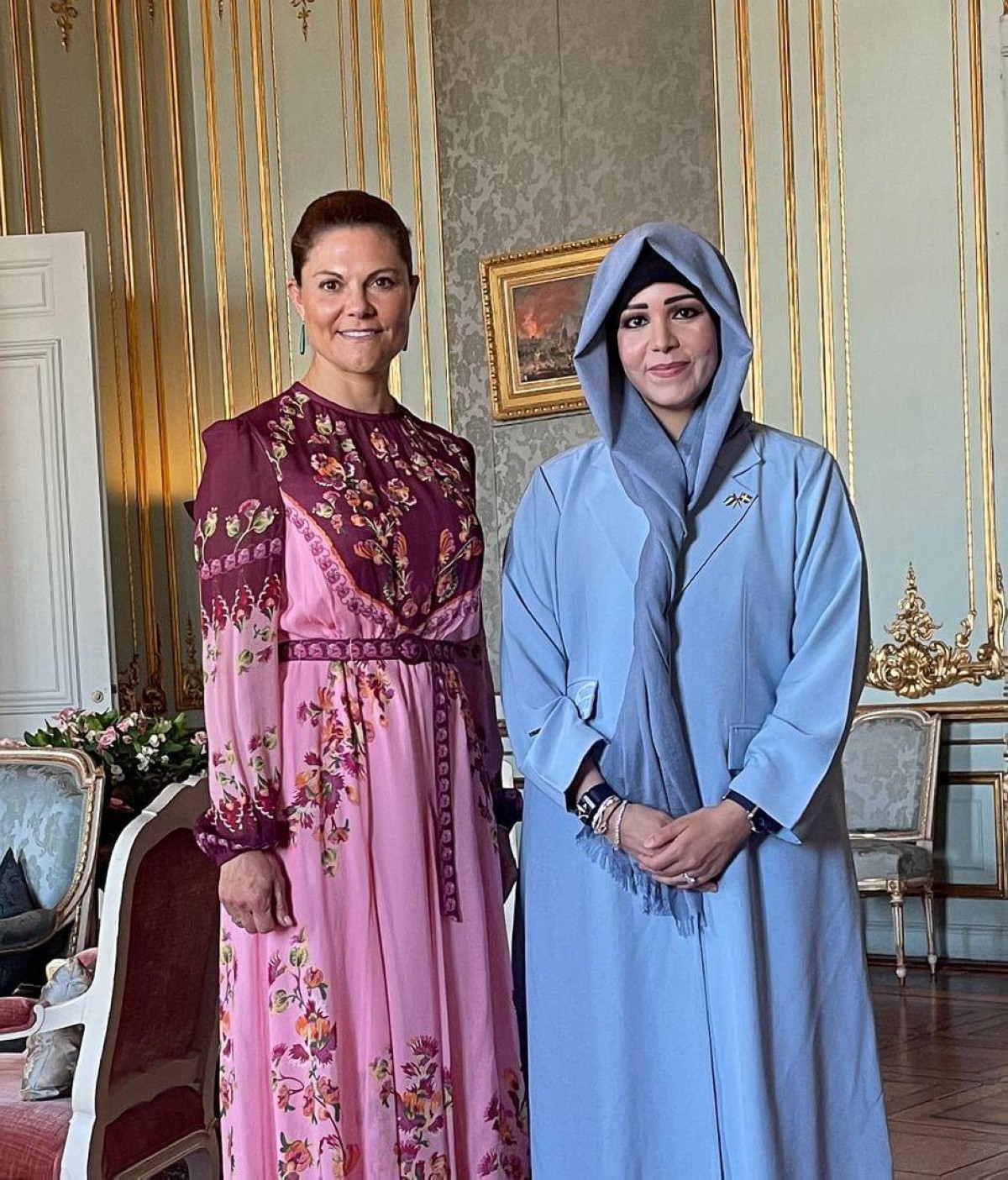 ولية عهد السويد تستقبل لطيفة بنت محمد وتبحثان تعزيز العلاقات الثنائية