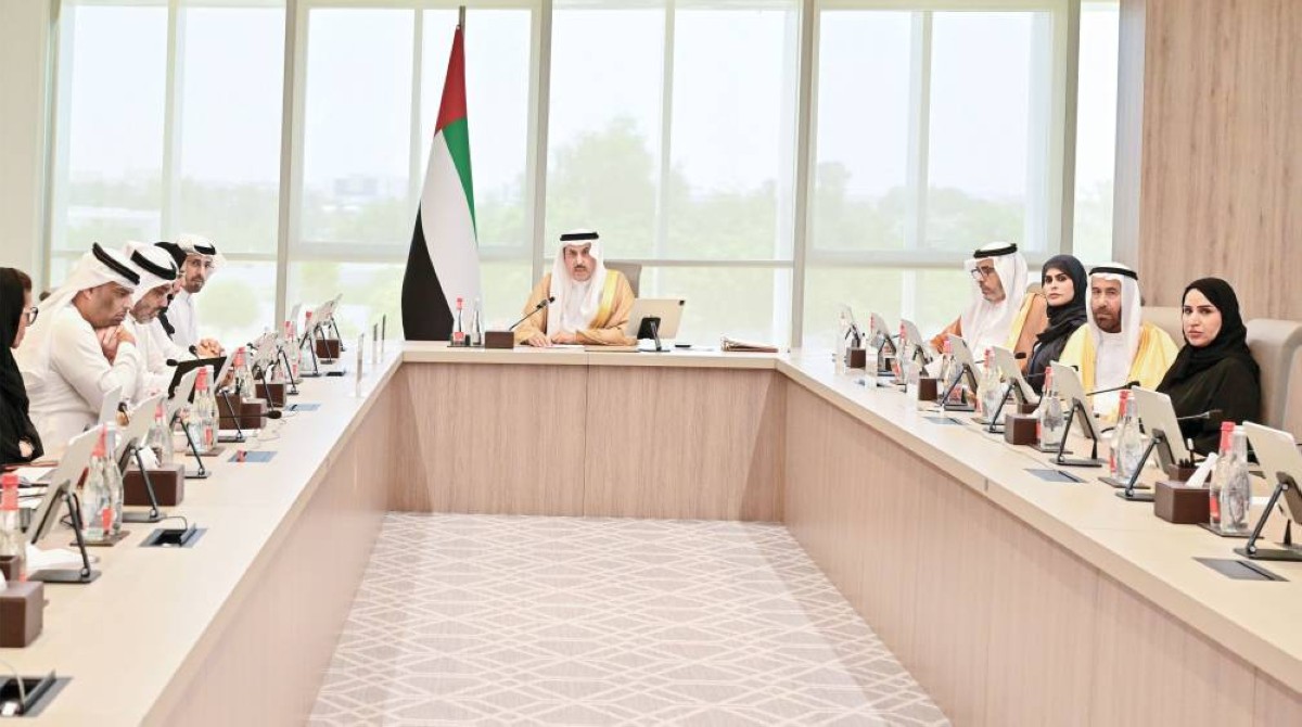 صقر غباش خلال كلمة في الاجتماع الافتراضي للاتحاد البرلماني العربي