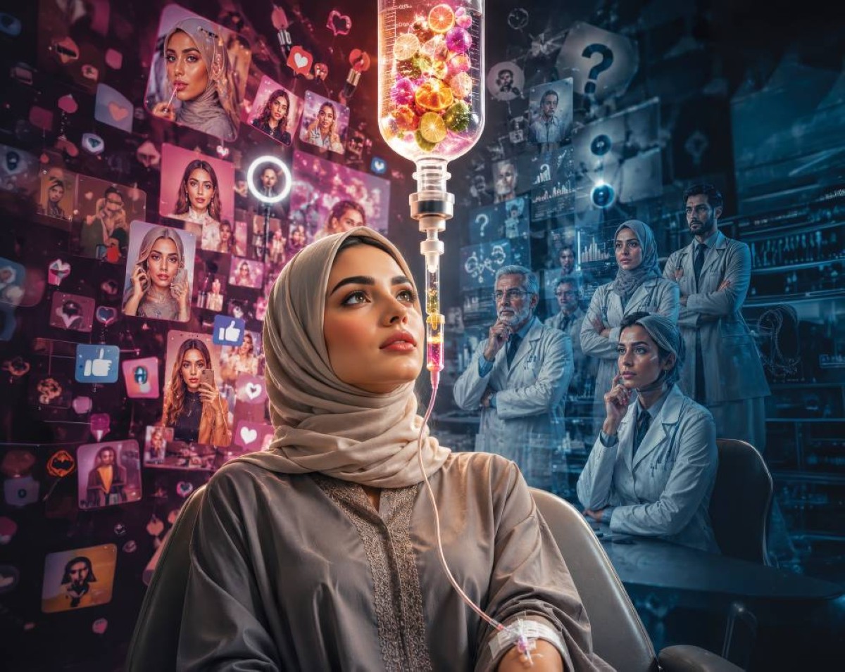 «التغذية الوريدية».. وعود براقة بالجمال بلا دليل علمي