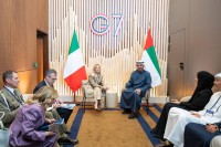 محمد بن زايد ورئيسة الوزراء الإيطالية يبحثان علاقات التعاون بين البلدين