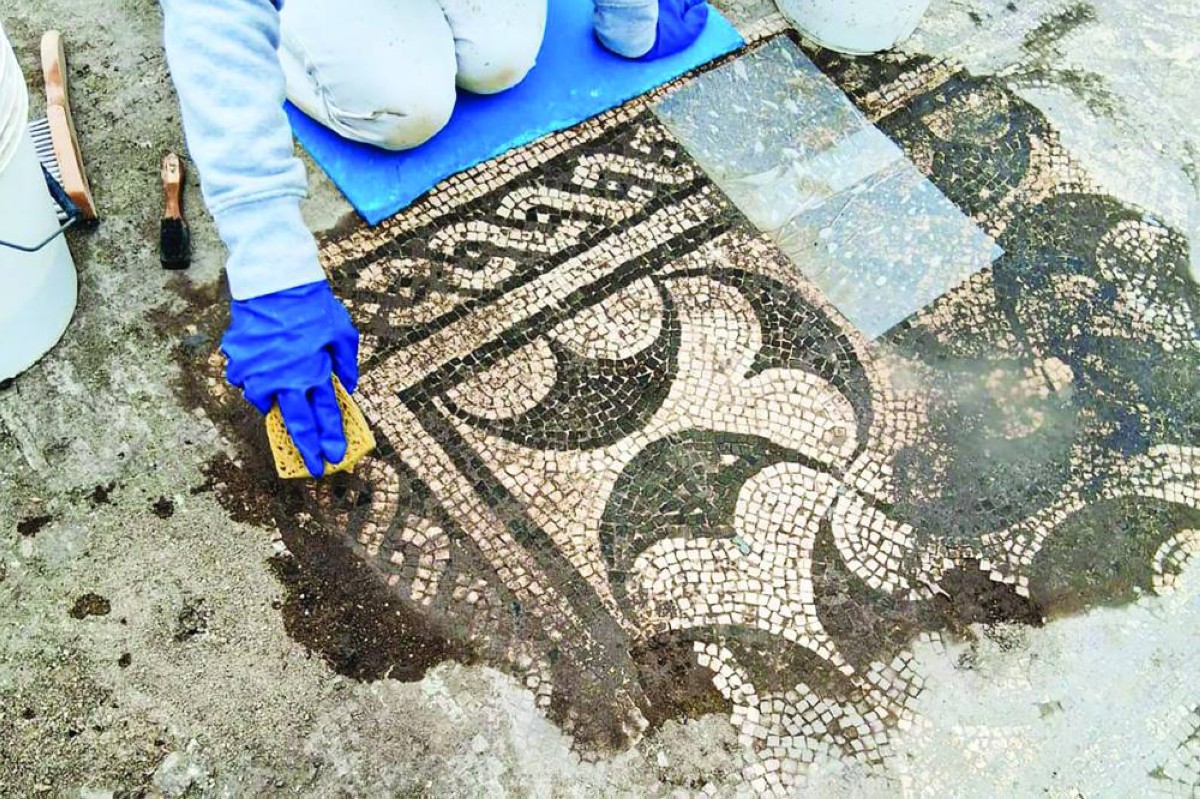 فسيفساء رومانية فريدة