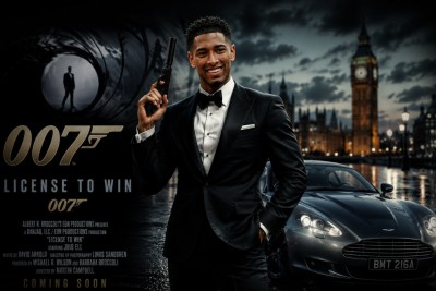 بيلينجهام يحلم بدور جيمس بوند ويغازل السينما