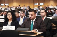 ممثل دولة الإمارات خلال إلقاء بيان أمام مجلس حقوق الإنسان في جنيف