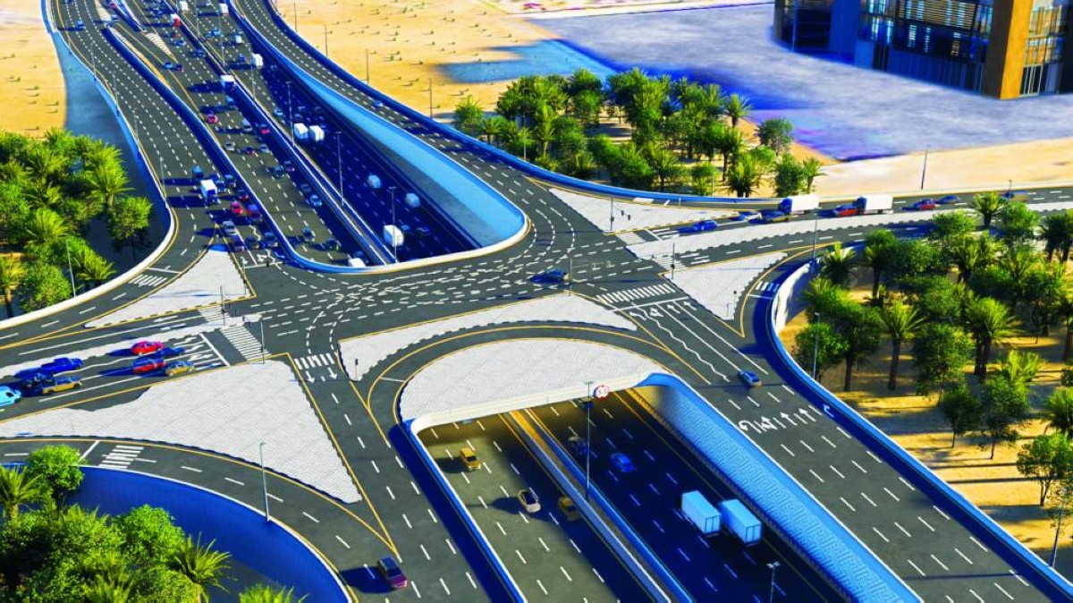 أنفاق تعلوها تقاطعات سطحية لتعزيز انسيابية الحركة المرورية