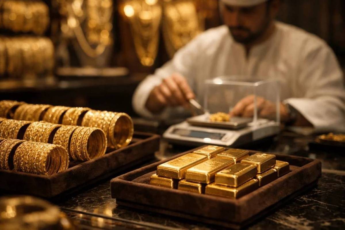 انخفاض نسبي في أسعار الذهب بالإمارات