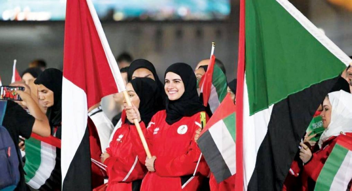  علم الإمارات يرتفع في حفل افتتاح الأولمبياد 