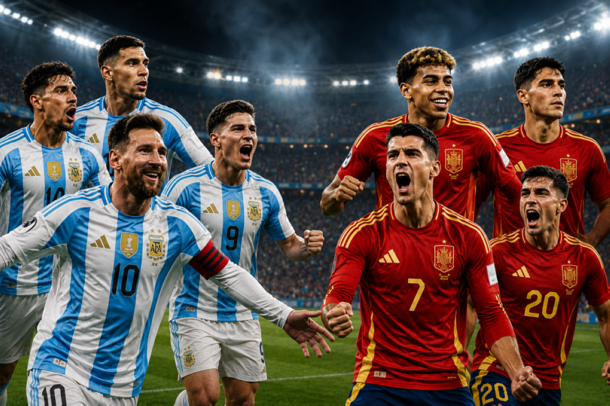 مونديال 2026.. موعد مباراة الأرجنتين وإسبانيا والقنوات الناقلة