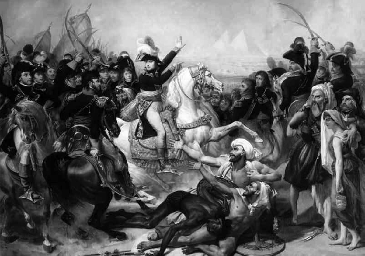 1798  هزيمة المماليك أثناء الحملة الفرنسية على مصر بقيادةنابليون بونابرت.
