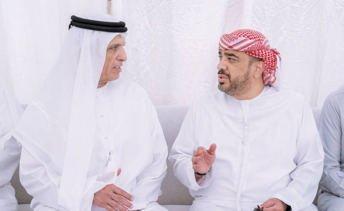 حاكم رأس الخيمة يعزي في وفاة عبدالله النعيمي