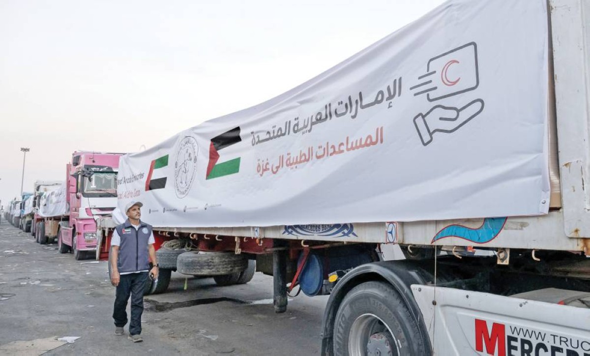 الإمارات تواصل تعزيز استجابتها الإنسانية في غزة