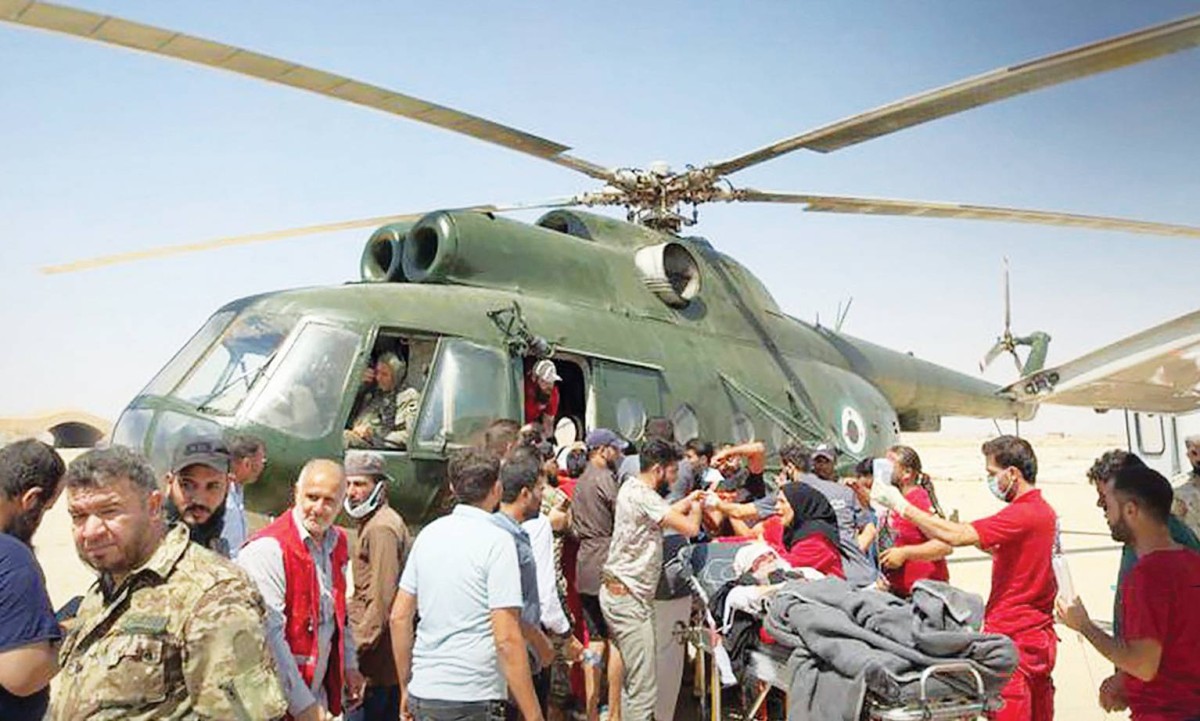 مقتل وإصابة 65 عسكرياً ومدنياً سورياً بتصادم حافلتين