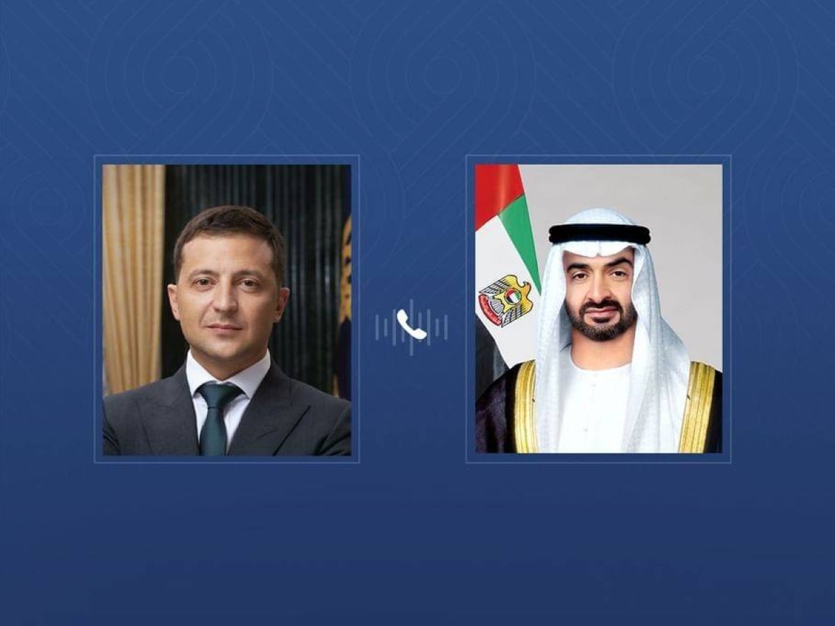 رئيس الدولة والرئيس الأوكراني يبحثان هاتفياً تعزيز علاقات التعاون والتطورات الإقليمية