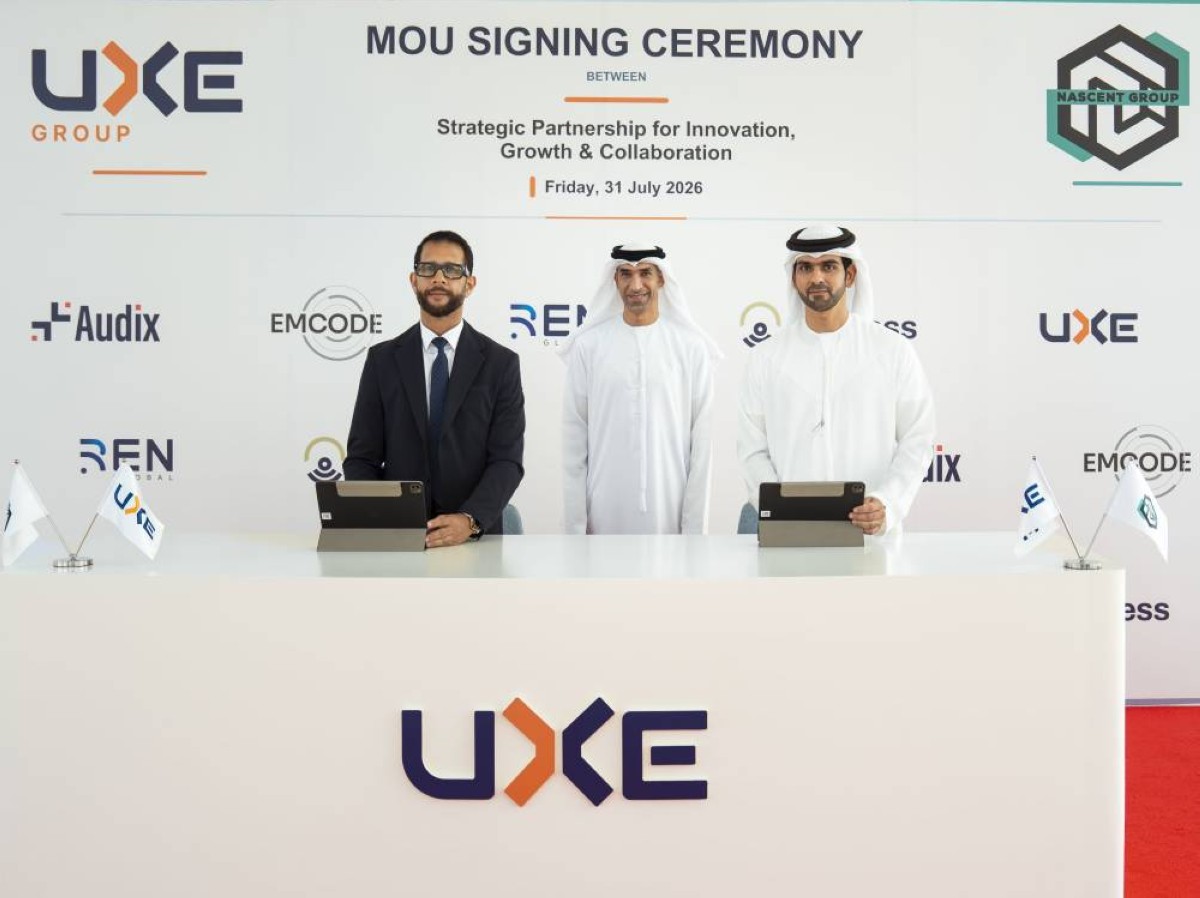 مجموعة UXE الإماراتية توقع شراكة مع NASCENT لتعزيز الابتكار والتحول الرقمي