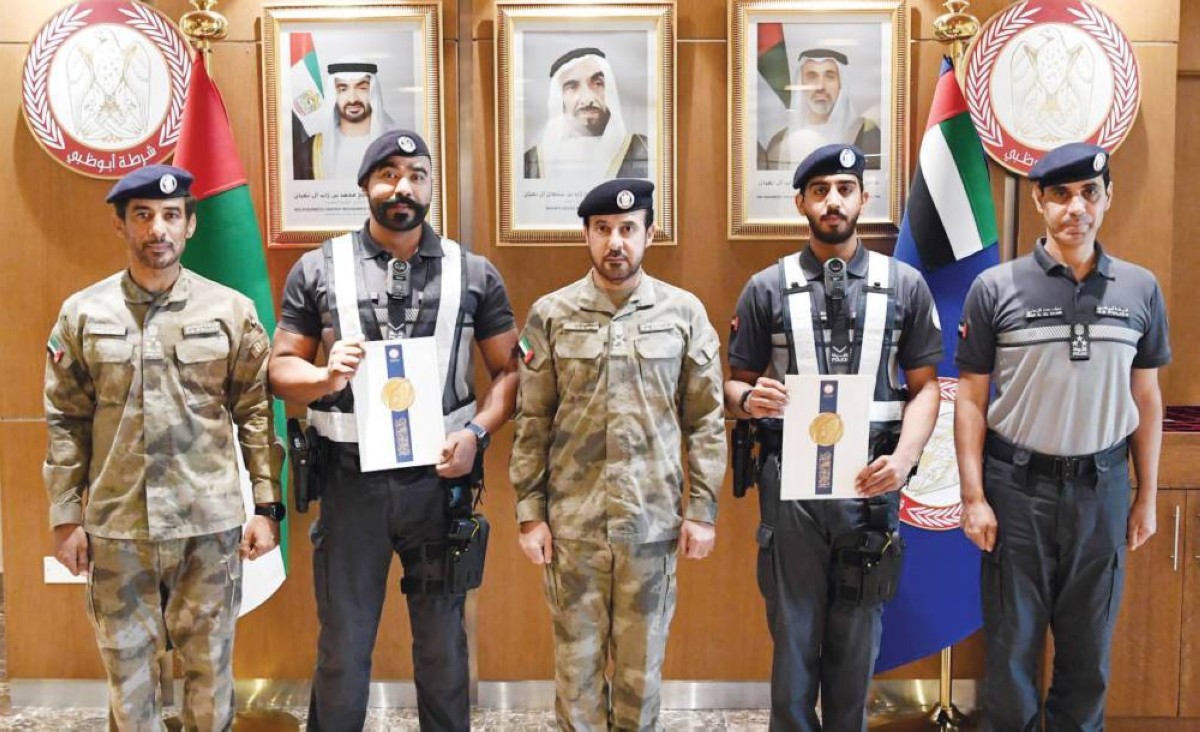 أحمد المهيري خلال التكريم