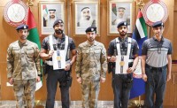 أحمد المهيري خلال التكريم