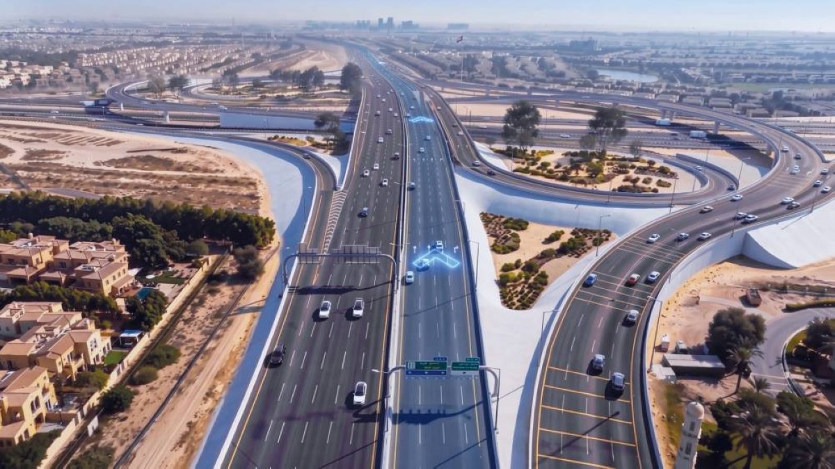 افتتاح جسر على تقاطع شارع القدرة مع شارع الشيخ زايد بن حمدان