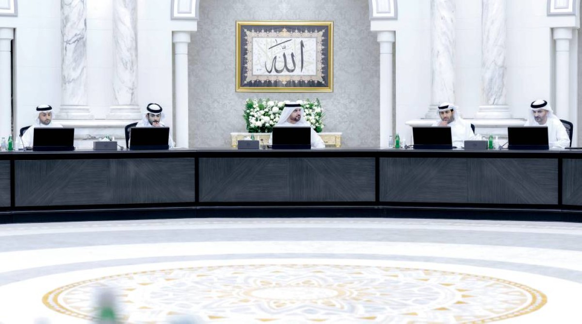 عبدالله بن سالم مترئساً اجتماع المجلس التنفيذي لإمارة الشارقة