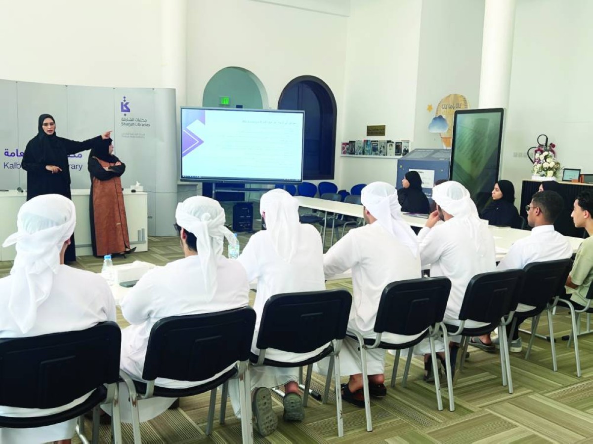«مكتبات الشارقة» تهيئ طلبة الثانوية للبحث الأكاديمي استعداداً للمرحلة الجامعية