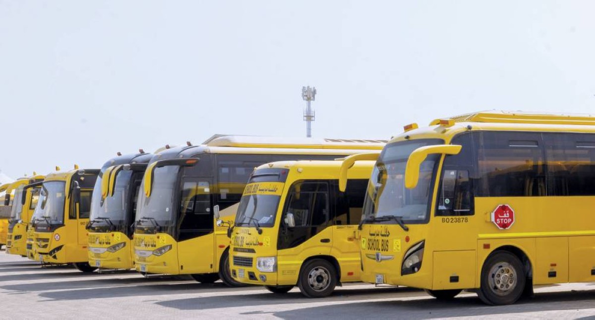 10200 حافلة مدرسية جاهزة  100% لنقل 285 ألف طالب