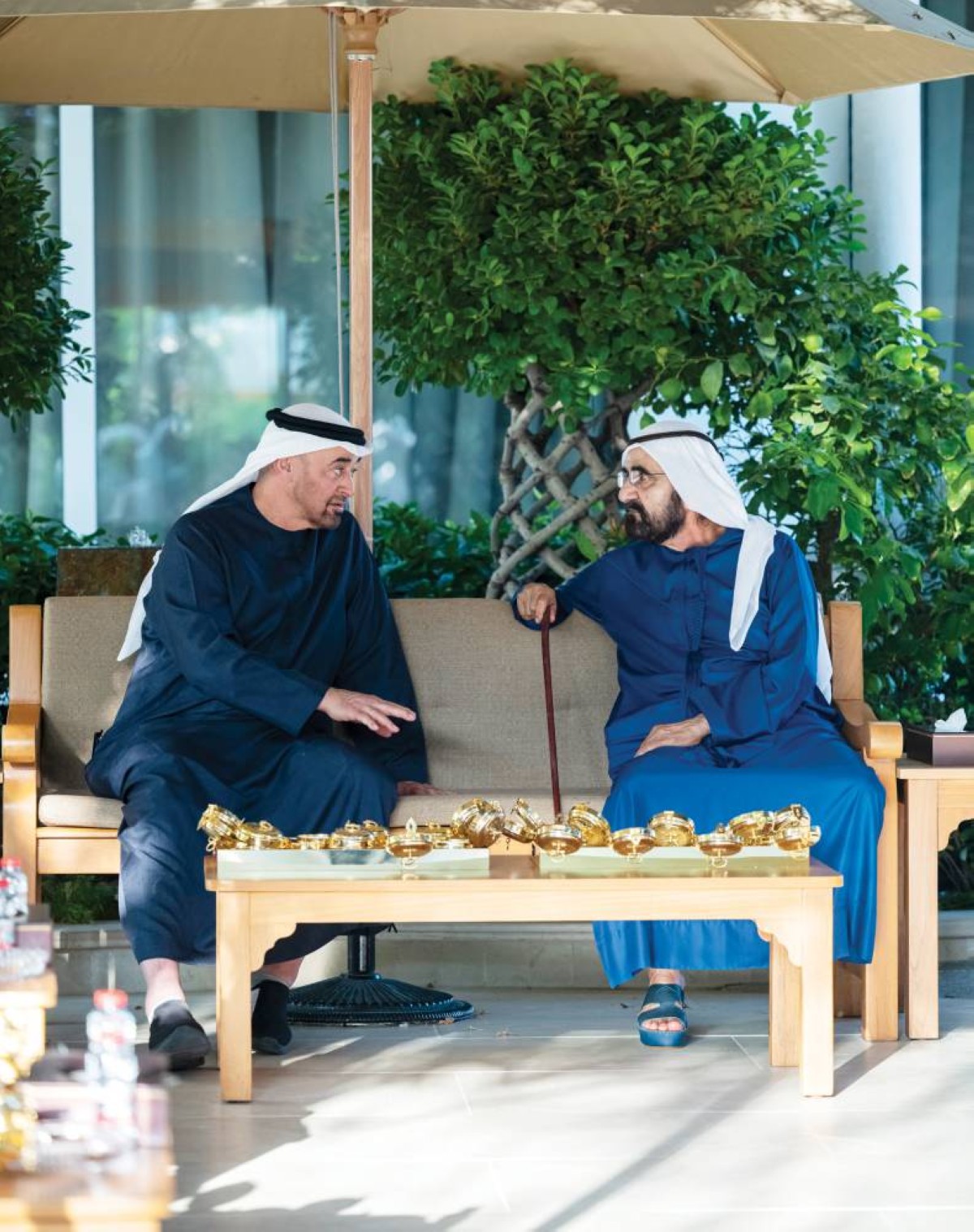 محمد بن زايد ومحمد بن راشد يستعرضان مسيرة التنمية