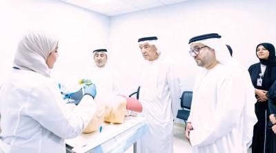 زكي نسيبة خلال افتتاح المركز