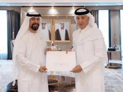 رئيس الدولة يبعث رسالة خطية إلى أمير قطر تتضمن دعوة لحضور مؤتمر الأمم المتحدة للمياه 2026