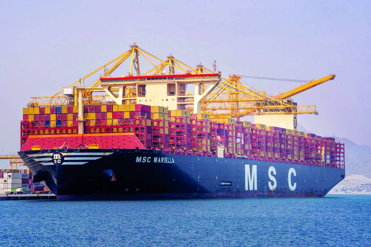ميناء خورفكان يستقبل «MSC MARIELLA» بسعة 24 ألف حاوية